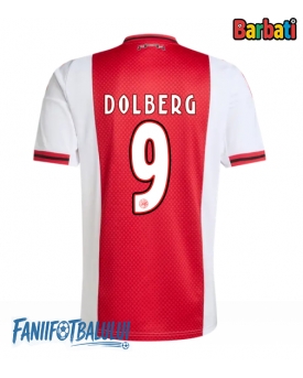 Ajax Kasper Dolberg #9 Tricou Fotbal Replică 2025-26 Barbati Acasa